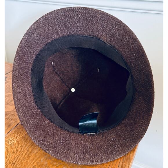 Vintage Kangol Grouser Tweed Mix Bucket Hat - Brown - Size M - Picture 3 of 4